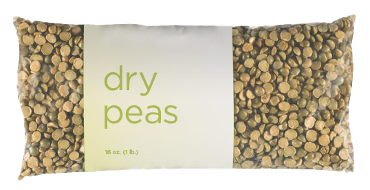 Dry green peas