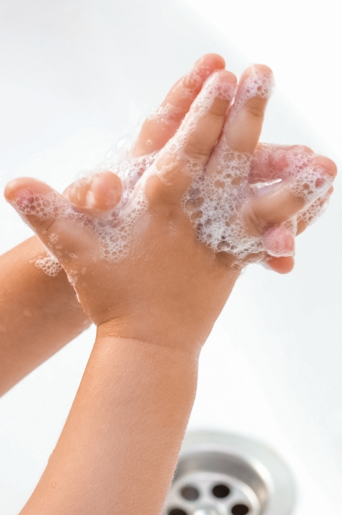 Child Washing Hands