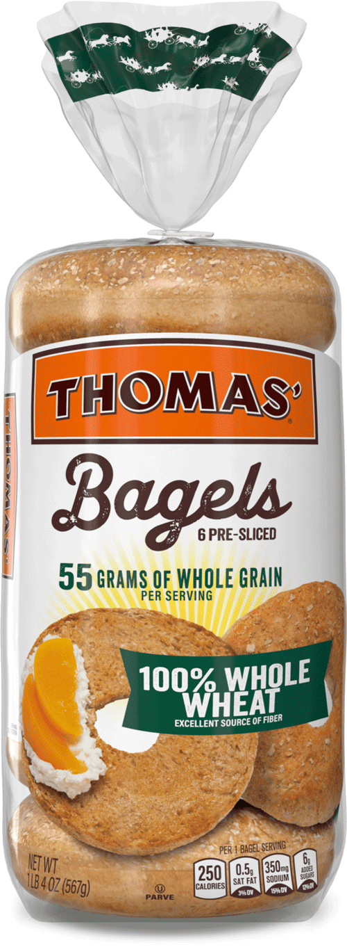 Thomas Whole Wheat bagels