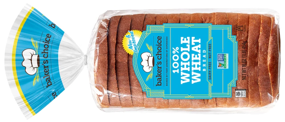 Baker’s Choice Whole Wheat bread