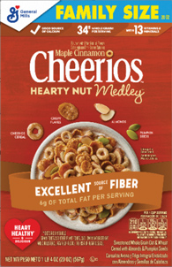 Cheerios Hearty Nut Medley cereal