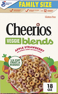 Cheerios Veggie Blends Apple Strawberry