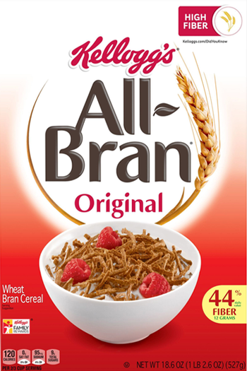 Kellogg’s All-Bran cereal package