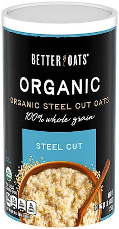 Better Oats organic steel cut oats