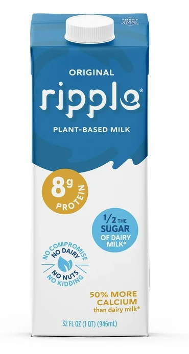Ripple unsweetened plant-based milk