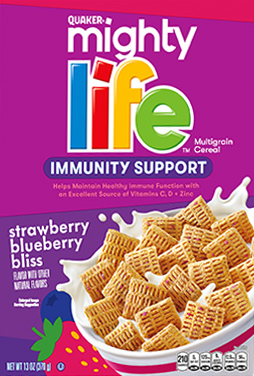 Quaker Mighty Life Mixed Berry cereal