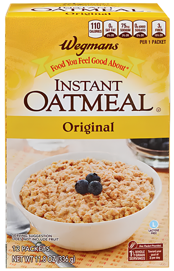 Wegmans Original Instant Oatmeal