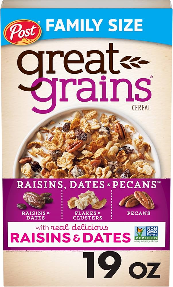 Post Great Grains Raisin Date Pecan cereal