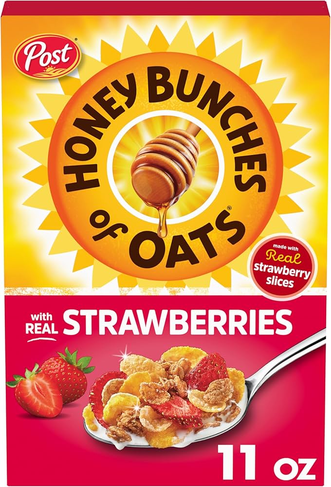 Honey Bunches of Oats with Strawberries cereal